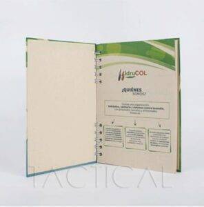 cuaderno papel reciclado